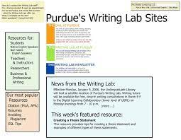 Purdue Owl writing lab pic 1